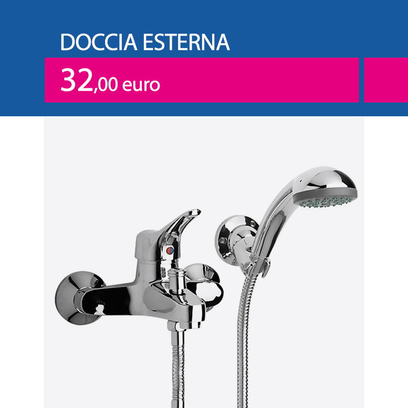 paini doccia esterna
