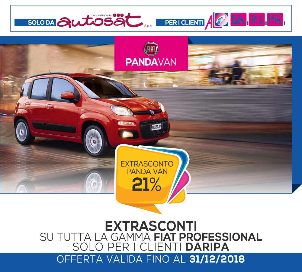 promozione Daripa Fiat Panda Van